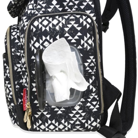 FISHER-PRICE Shiloh Southwest Aztec Deluxe Diaper Bag Backpack - Picture 4 of 15